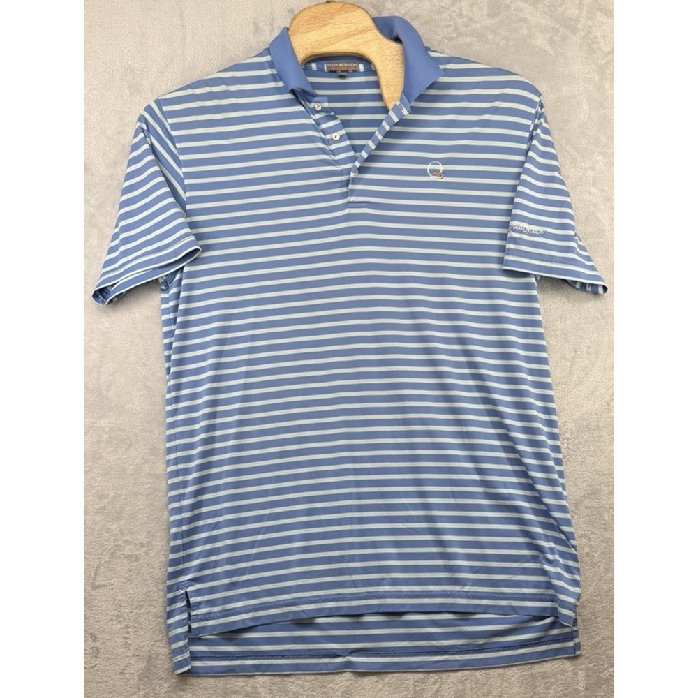 Peter Millar Golf Polo Shirt Quail Hollow Club Summer Comfort PGA Men's L READ